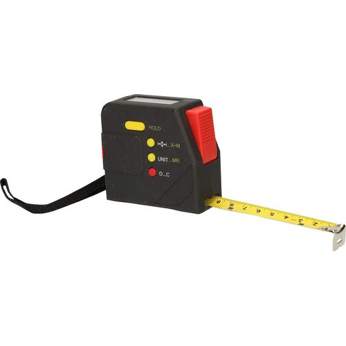 KS TOOLS Werkzeuge-Maschinen GmbH Mètre ruban électrique avec verrouillage et clip ceinture, numérique, 5 m, 19 mm (300.1111)
