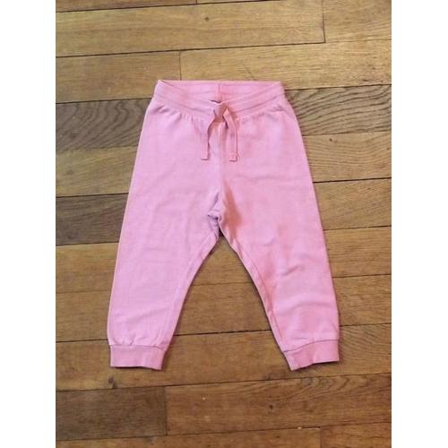 Pantalon Rose Pastel Avec Son Lien À Nouer- Taille 92cm= 2 Ans- H&m