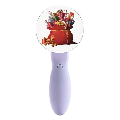 Joyeux Noël 2021 Clignotant Lampe De Poche Baguette Santa Claus Lumière-Up Musique Son Bâton Torche Partie Décor À Piles C