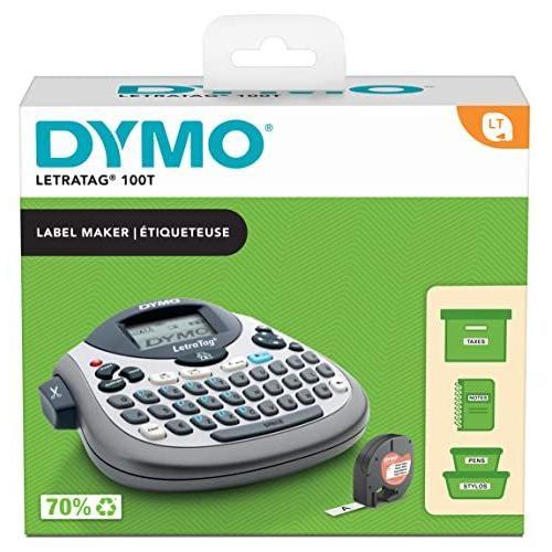 Dymo LetraTag LT-100T Clavier AZERTY de bureau, ?tiqueteuse, Argent