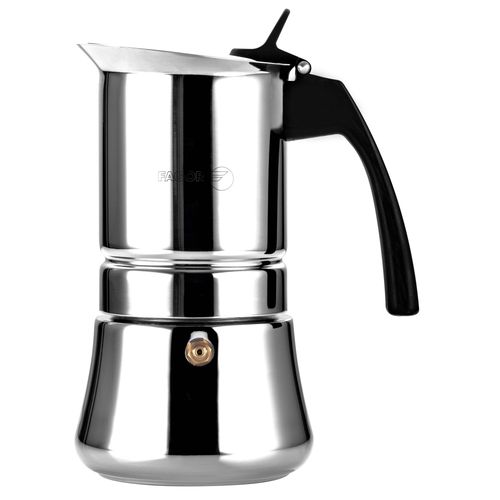 Cafetière Expresso Italienne Induction, Acier Inoxydable 6 Tasses De Café Argent Fagor Etnica