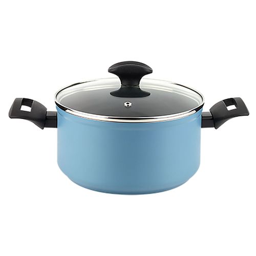 Casserole Induction 20cm Aluminium Forgé, Antiadhésif Sans Pfoa, Couvercle Verre Rouge Fagor Maxima