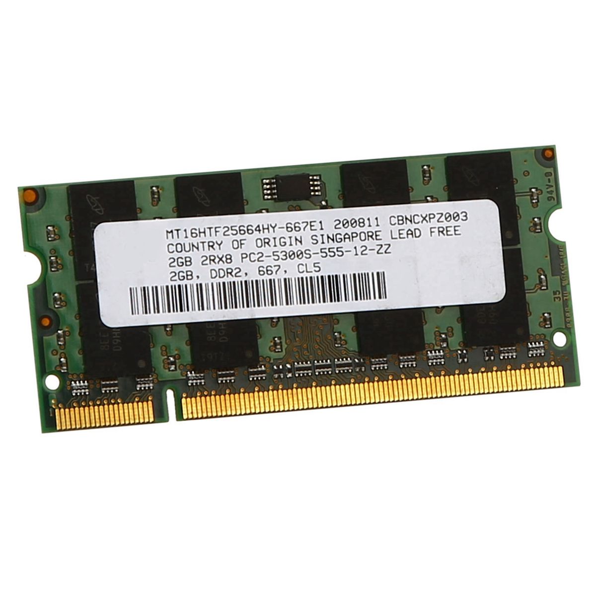 6X 2 Gb de Mmoire Ram Ddr2 667Mhz Pc2 5300 pour Ordinateur ...