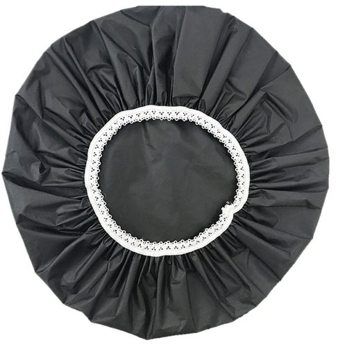 4pcs Bonnet De Douche Imperméable Domestique, Bain, Ensemble Cheveux Élastique Pour Hôtel (Noir) 