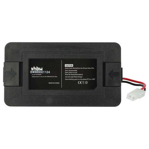 vhbw Batterie compatible avec Rowenta X-plorer série 40 Total Care Connect RR7275, RR7275WH aspirateur Noir (3000mAh, 14,4V, Li-ion)