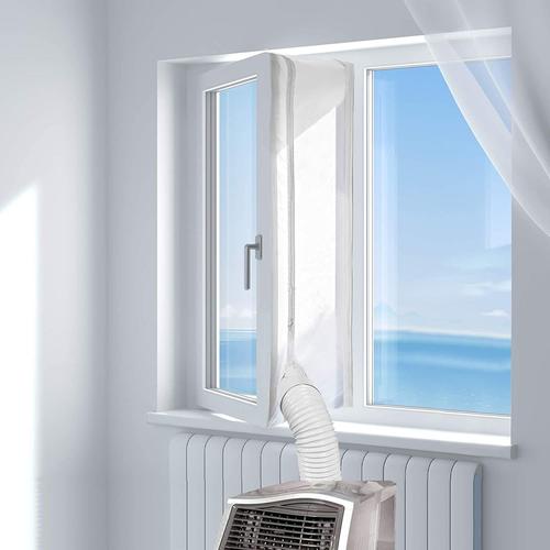 500CM Joint de Fenêtre pour Climatisation Mobiles,Chiffon de Calfeutrage pour Fenêtre,pour Climatiseur Mobile et Sèche-Linge