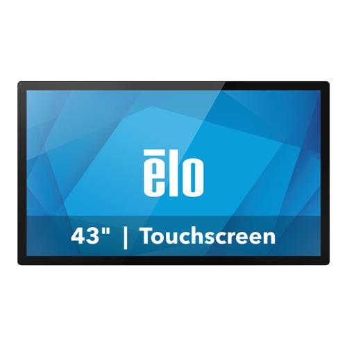 Elo 4363L - Écran LED - 43" (42.5" visualisable) - cadre ouvert - écran tactile - 1920 x 1080 Full HD (1080p) @ 60 Hz - 450 cd/m² - 4000:1 - 8 ms - 2xHDMI, VGA - noir