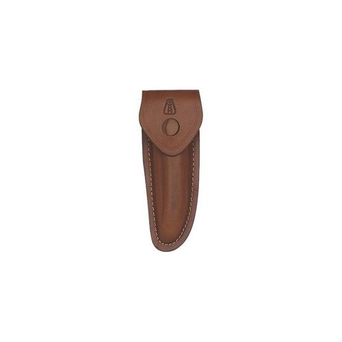 Pielcu 5212 Etui Cuir Marron Avec Passant Permettant Le Port Horiz, Trans Ou Vert Pour Laguiole De 12 Cm De Manche.