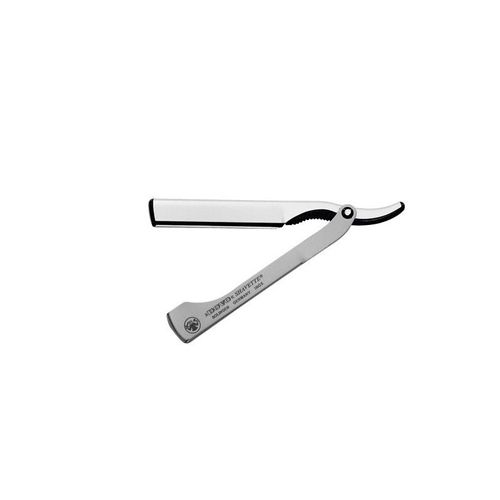 Dovo Soligen 201.087 Shavette Aluminium Gris, Manche Inox Satiné, Livrée Avec Une Lame Interchangeable 