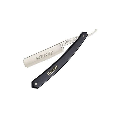Dovo Soligen 41.58 Rasoir 5 /8 Le Dandy, Lame Acier Carbone (Idéal Pour Toute Barbe, À Essuyer Après Usage), Manche Nylon Noir. 