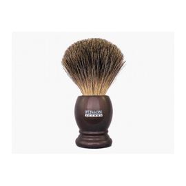 Plisson 955806 Blaireau Pur Gris (Taille 12), Monture Marron Nacré. 