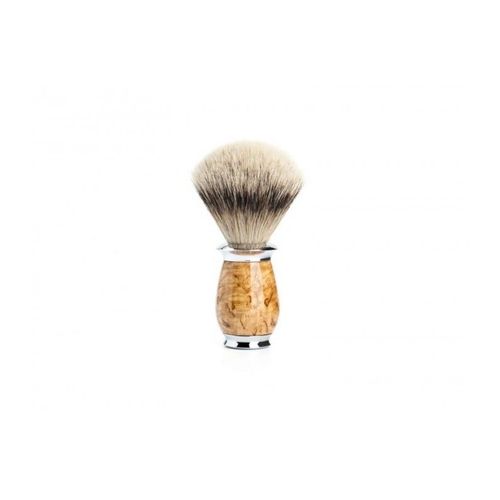 Mühle 091h55 Blaireau Purist 0 Cm Pur Argenté (Silvertip Badger Monture Bouleau Madré 