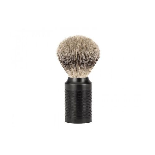 Mühle 091m96jet Blaireau 0 Cm Pur Argenté (Silvertip Badger Monture Tout Inox Revêtement Dlc Noir 