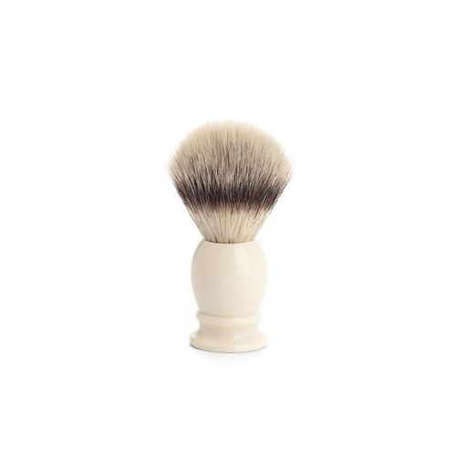 Mühle 31k257 Blaireau 0 Cm Fibre Synthétique Argentée (Silvertip Fibre®) Ø 21 Mm Monture Résine Ivoire. 