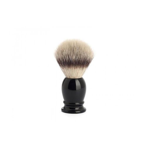 Mühle 31k256 Blaireau 0 Cm Fibre Synthétique Argentée (Silvertip Fibre®) Ø 21 Mm Monture Résine Noir. 