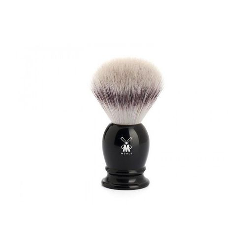 Mühle 39k256 Blaireau Classic, Fibre Synthétique Argentée (Silvertip Fibre®) Ø 19 Mm, Monture Résine Noir 
