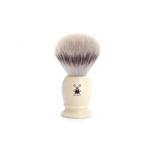 Mühle 39k257 Blaireau Classic , Fibre Synthétique Argentée (Silvertip Fibre®) Ø 19 Mm, Monture Résine Ivoire 