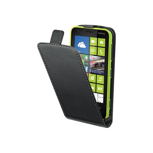 Muvit Slim - Étui À Rabat Pour Téléphone Portable - Noir - Pour Nokia Lumia 620