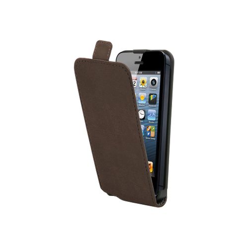 Muvit Made In Paris Slim - Étui À Rabat Pour Téléphone Portable - Brun