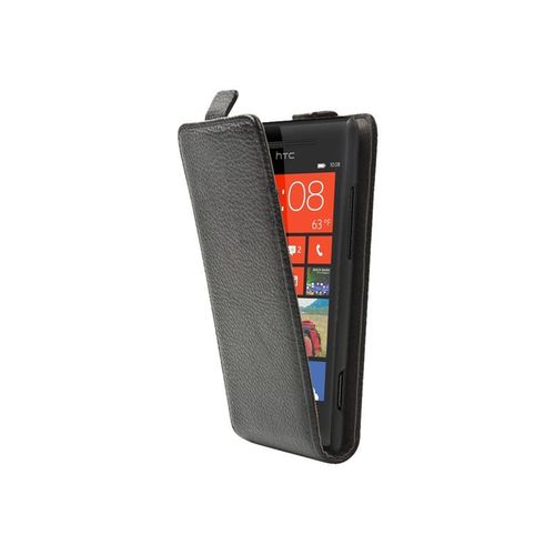 Muvit Slim - Étui À Rabat Pour Téléphone Portable - Noir - Pour Htc Windows Phone 8x