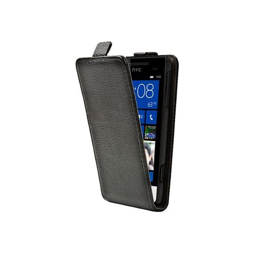 Muvit Slim - Étui À Rabat Pour Téléphone Portable - Noir - Pour Htc Windows Phone 8s