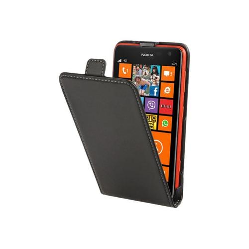 Muvit Slim - Étui À Rabat Pour Téléphone Portable - Noir - Pour Nokia Lumia 625