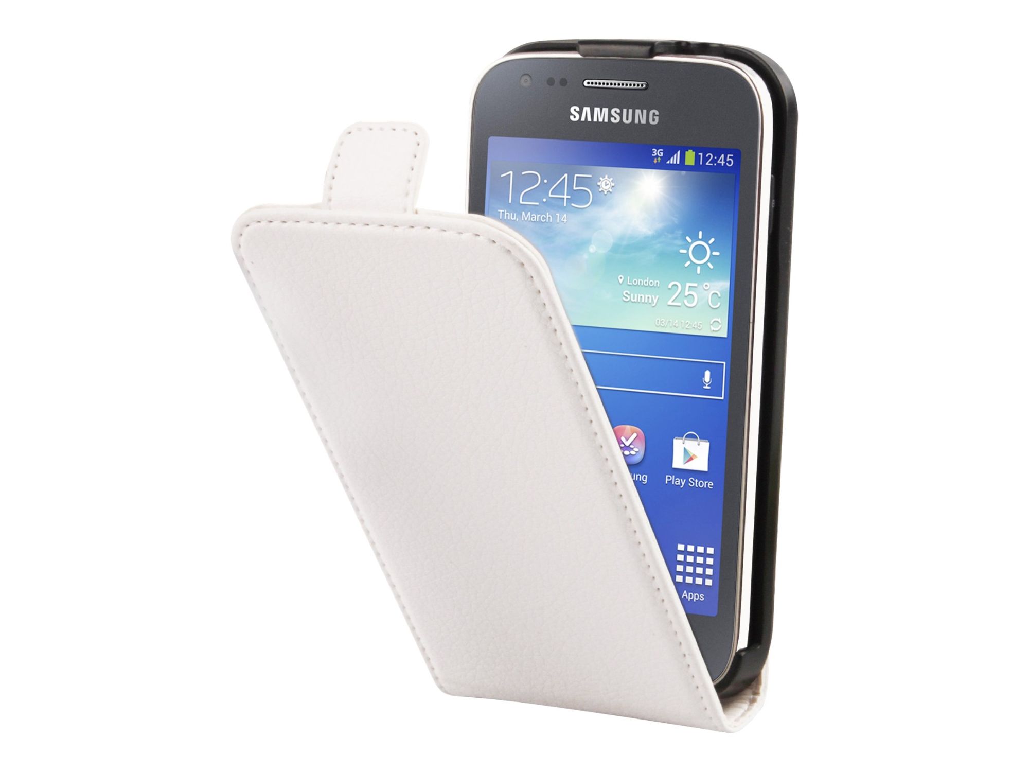 Muvit Slim - Coque De Protection Pour Téléphone Portable - Blanc - Pour Samsung Galaxy Ace 3