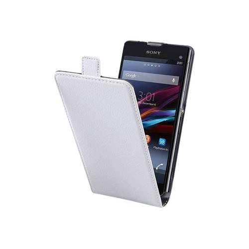 Muvit Slim Folio - Coque De Protection Pour Téléphone Portable - Blanc - Pour Sony Xperia Z1 Compact