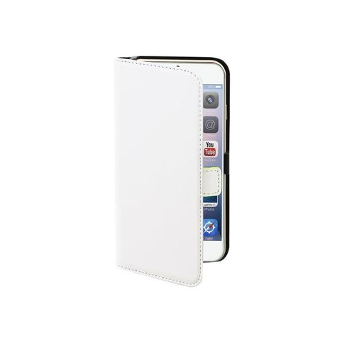 Muvit Slim Folio - Étui À Rabat Pour Téléphone Portable - Polyuréthane - Blanc Lisse