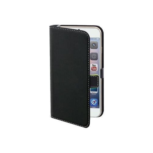 Muvit Slim Folio - Étui À Rabat Pour Téléphone Portable - Polyuréthane - Noir Uni