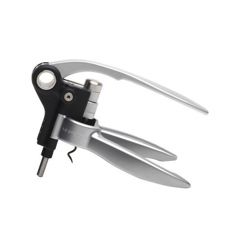 Le Creuset 174 Tire-Bouchon À Levier Screwpull Lm250 Aluminium Brossé, Avec Coupe-Capsule.
