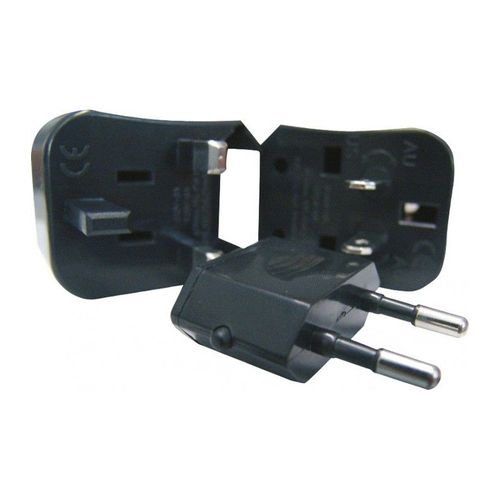 Manufacturer Kra.Su3 Kit Kit De Prises Secteur « Uniplug » À Compatibilité Universelle, Avec Étui De Voyage.