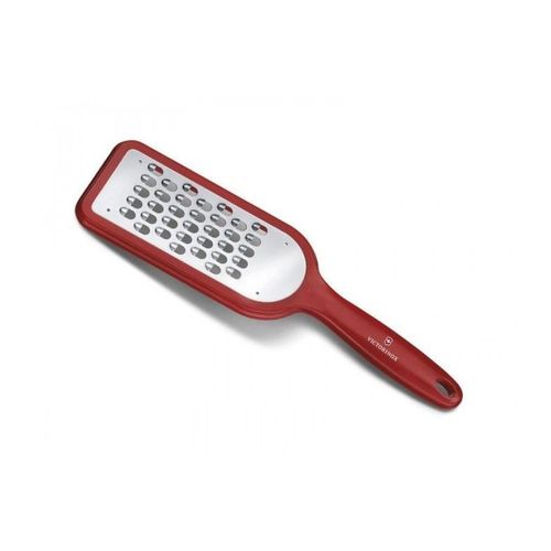 Victorinox 7.6081.1 Râpe À Lames Moyennes (Fruits Et Légumes), Manche Abs Rouge Avec Pieds Silicone Antidérapants.