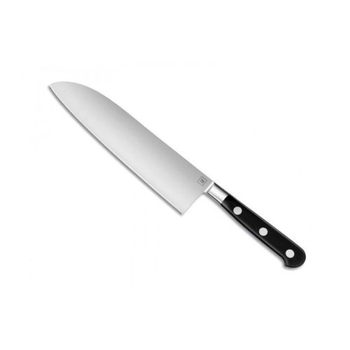 Tarrerias Bonjean 20039 Couteau Santoku, Lame 18 Cm Acier Inoxydable Nitrox 16cr, Manche Pom Noir