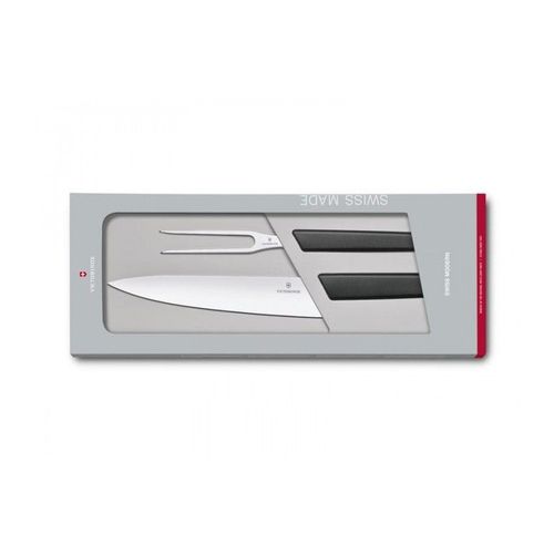 Victorinox 6.9093.21g Coffret À Découper Lame Acier Inoxydable Manche 22 Cm En Polypropylène Noir