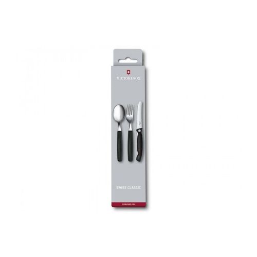 Victorinox 6.7192.F3 Set Couverts Lame Acier Inox Manche Cm Polypropylène Noir