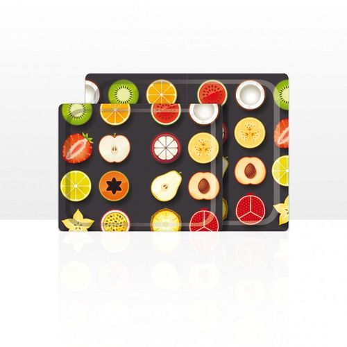 Don Hierro - Plateau De Service, Lot De 2 (42 X 29 Et 48 X 37 Cm), Aptes Pour Le Lave-Vaisselle.-59
