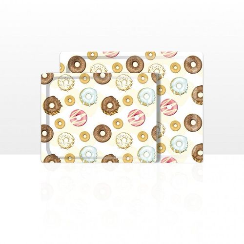 Don Hierro - Plateau De Service, Lot De 2 (42 X 29 Et 48 X 37 Cm), Aptes Pour Le Lave-Vaisselle.-52