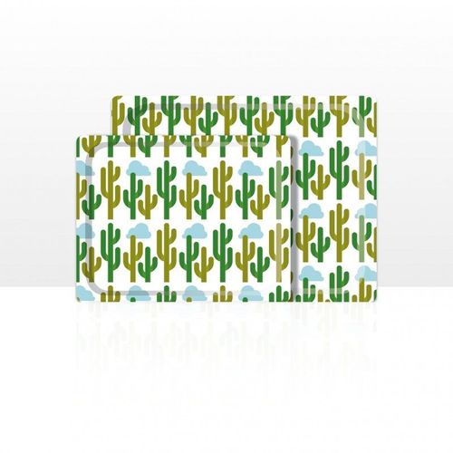 Don Hierro - Plateau De Service, Lot De 2 (42 X 29 Et 48 X 37 Cm), Aptes Pour Le Lave-Vaisselle.-74
