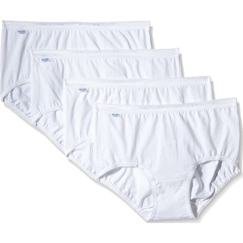 Sloggi Basic+ Midi 4p, Slip Femme, Blanc, Taille 50, Lot De 4