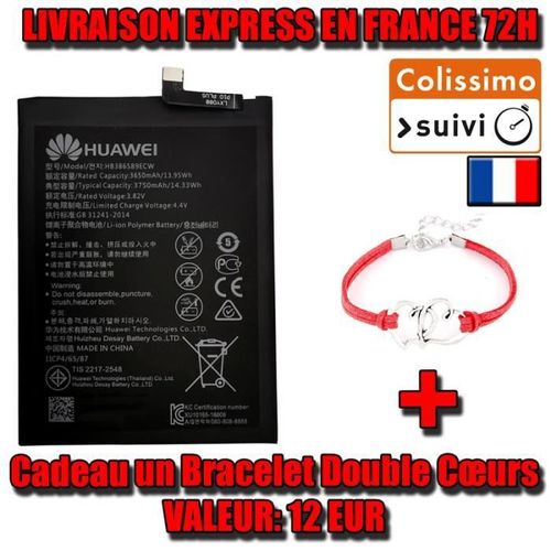 Hb386589ecw Batterie Origine Huawei Honor Play/Nova 3/Nova 5t/ Honor 20