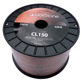 Norstone - Câble d'enceinte - 100 m - 2 x 1,5 mm² - Garantie 2 ans