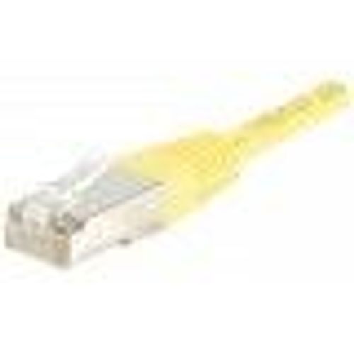 exertis Connect - Cordon de raccordement - RJ-45 (M) pour RJ-45 (M) - 2 m - F/UTP (ScTP) - CAT 5e - moulé - jaune
