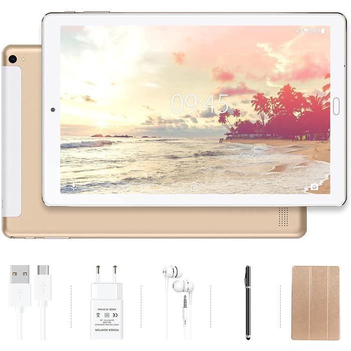 Tablette-Android 10.0-4Go 64Go-8000mAh-10.1 tablettes tactiles-HD