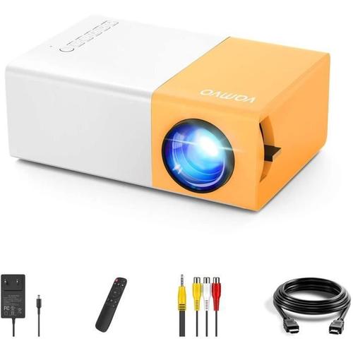 Mini videoprojecteur Vamvo YG300 Pro LED vidéoprojecteur, Portable Movie Soutenir 1080p, Cadeau Les Enfants, Compati