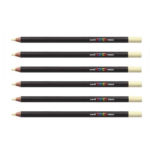 Posca Lot De 6 Crayons De Couleur Posca Pencil Kpe200 I Ivoire