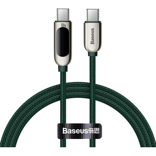 Baseus Display Cable Usb-c To Usb-c 100w 1m (green)