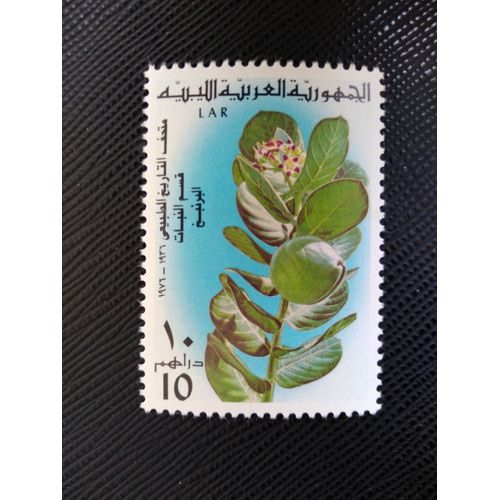 Timbre Libye Yt 578 Calotropis Procera 1976 ( 090506 )