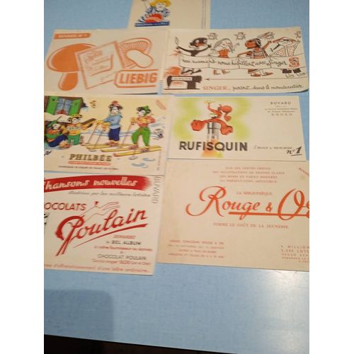 Lot De 7 Buvards
