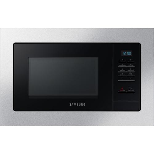 Samsung MS23A7013AT - Four micro-ondes monofonction - encastrable - 23 litres - 800 Watt - noir/inox